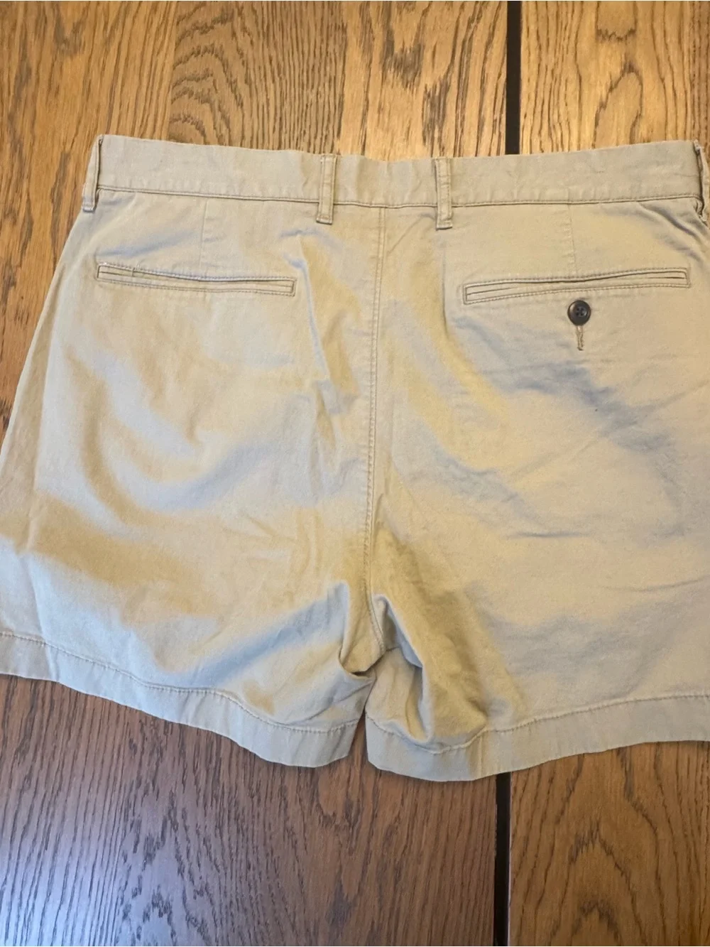 J. Crew Mens Tan Chino 5 inch Flex Bermuda Shorts Preppy Golf Casual 32 Waist